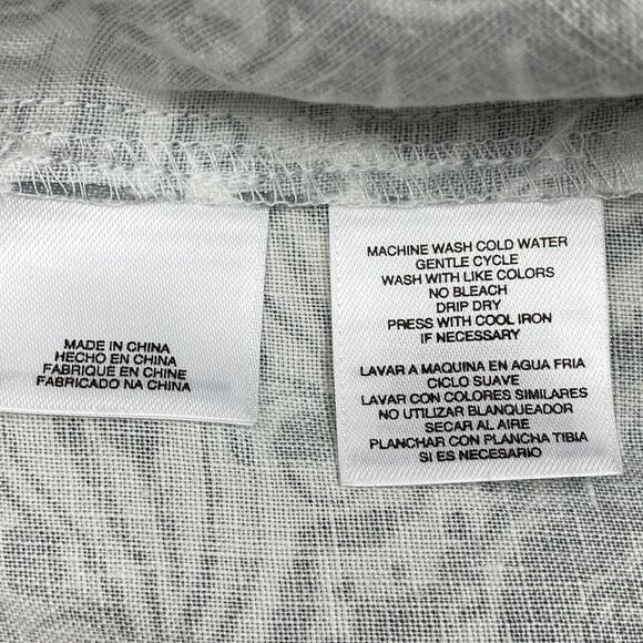 JONES Ny Gray Paisley Floral Lace Blouse 0x - Picture 12 of 12